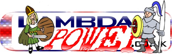 Lambdapower Logo themed for St Georges Day and in remembrance of the birthday of Queen Elizabeth II