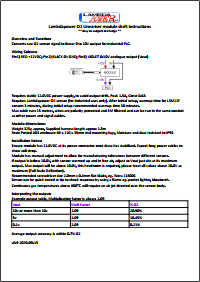 LPA10 Interface datasheet